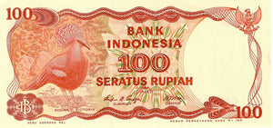 Indonesia P-122 100 Rupiah 1984
