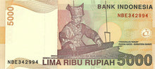 Indonesia / P-142f / 5'000 Rupiah / 2001/2007