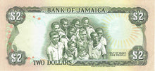 Jamaica / P-69b / 2 Dollars / 01.02.1987
