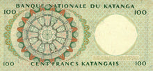 Katanga / P-12a / 100 Francs / 15.09.1962