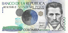 Colombia P-454a 20'000 Pesos 02.09.2008