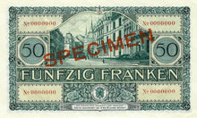 Luxembourg / P-38s1 / 50 Francs / 01.10.1932 / SPECIMEN