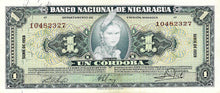 Nicaragua P-99c 1 Cordoba 1959