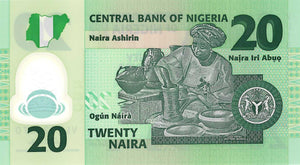 Nigeria / P-34b /  20 Naira / 2007