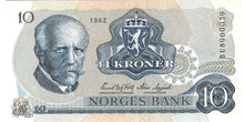 Norway P-36c 10 Kroner 1982