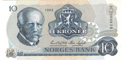 Norway P-36c 10 Kroner 1982