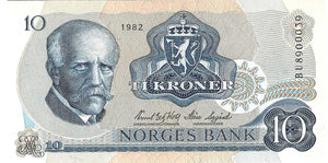 Norway P-36c 10 Kroner 1982