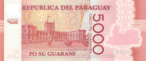 Paraguay / P-234 / 5'000 Guaranies / 2011 / POLYMER-PLASTIC