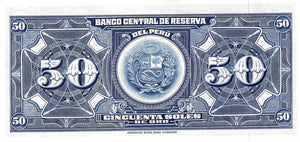 Peru / P-089a / 50 Soles de Oro / 20.08.1965