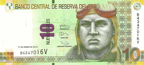 Peru P-187 10 Nuevos Soles 17.01.2013