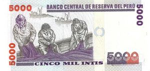 Peru / P-137 / 5'000  Intis / 28.06.1988