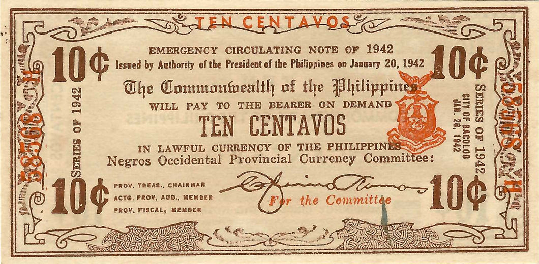 Philippines P-S642 10 Centavos 1942