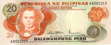 Philippines P-150a 20 Piso ND