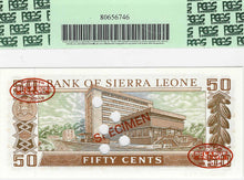 Sierra Leone / P-09s / 50 Cents / 01.07.1980 / COMMEMORATIVE SPECIMEN