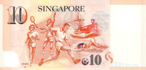 Singapore / P-48b / 10 Dollars / ND (2005) / POLYMER-PLASTIC