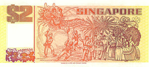 Singapore / P-37 / 2 Dollars / ND (1988)