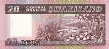 Swaziland / P-11b / 20 Emalangeni / ND (1985)