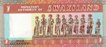 Swaziland / P-01 / 1 Lilangeni / ND (1974)