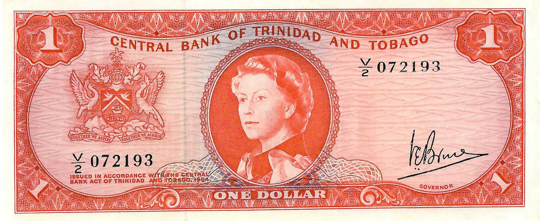 Trinidad and Tobago P-26c 1 Dollar L 1964