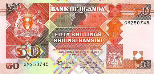 Uganda P-30b 50 Shillings 1989
