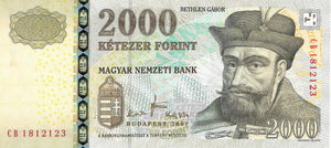 Hungary P-198a 2'000 Forint 2007