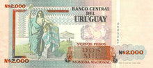 Uruguay / P-068a / 2'000 Nuevos Pesos / 1989