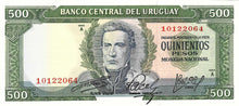 Uruguy P-48 500 Pesos ND (1967)