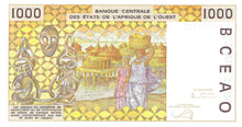 West African States / Benin / P-211Bm / 1000 Francs / (20)02
