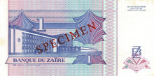 Zaire / P-52s / 1 Nouveau Zaire / 24.06.1993 / SPECIMEN