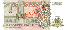 Zaire / P-47s / 1 Nouveau Likuta/ 24.06.1993 / SPECIMEN