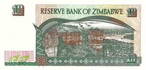 Zimbabwe / P-6a / 10 Dollars / 1997