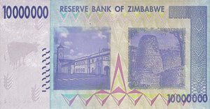 Zimbabwe / P-78 / 10 Million Dollars / 2008