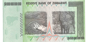 Zimbabwe / P-90 / 50 Trillion Dollars / 2008