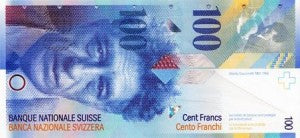P-72d / 100 Franken / 1999 / Alberto Giacometti