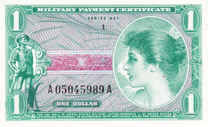 United States / P-M72e / 1 Dollar / ND (1969) / MPC