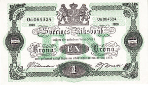 Sweden / P-32g / 1 Krona / 1920