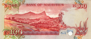 Mauritius / P-38 / 100 Rupees / ND (1986)