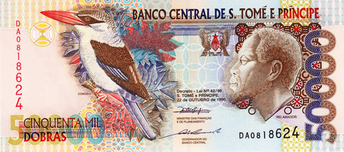 Saint Thomas and Prince Islands / P-68a / 50'000 Dobras / 22.10.1996