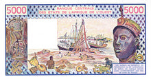 West African States / Ivory Coast / P-308Ce / 5'000 Francs / 1989