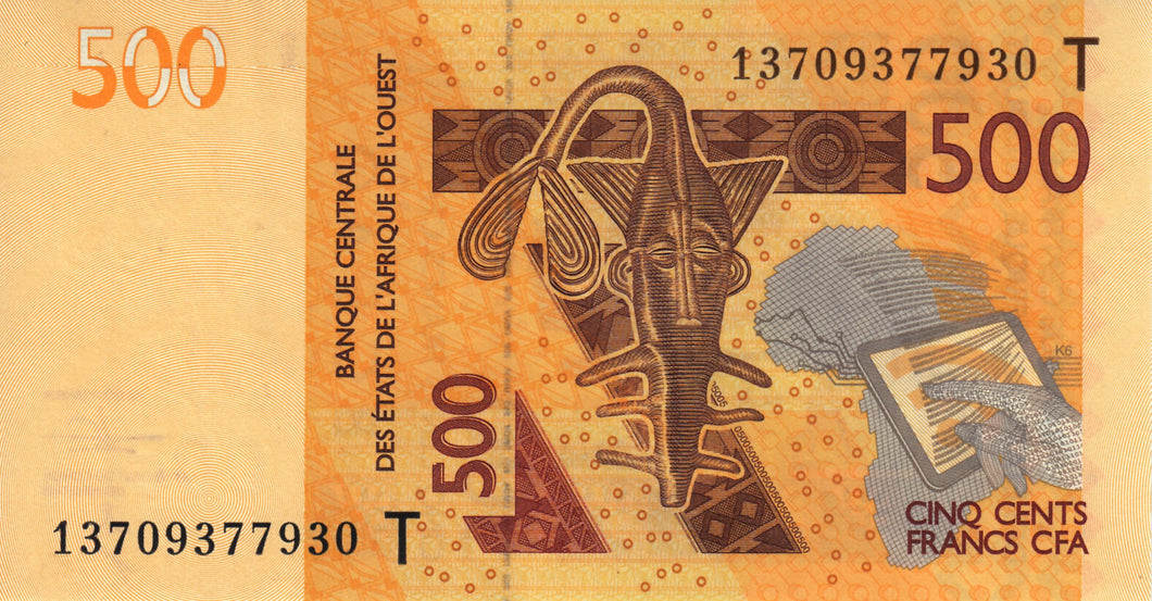 West African States / Togo / P-819Tb / 500 Francs / 2012 (2013)