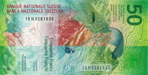 P-New / 50 Franken 2015 / Vielseitige Schweiz -die erlebnisreiche Seite