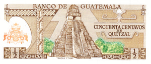Guatemala / P-058c / 1/2 Quetzal / 06.01.1982