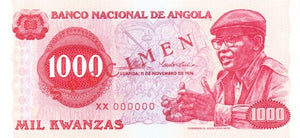 Angola / P-113s / 1'000 Escudos / 11.11.1976 / SPECIMEN