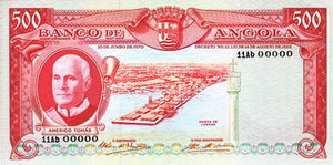 Angola / P-097s / 500 Escudos / 1970 / SPECIMEN