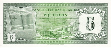 Aruba / P-01 / 5 Florin / 01.01.1986