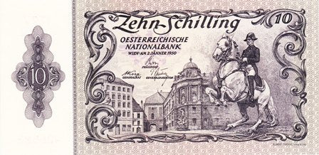 Austria / P-128 / 10 Schilling / 02.01.1950