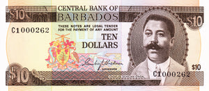 Barbados / P-33a / 10 Dollars / ND (1973)