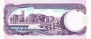 Barbados / P-39 / 20 Dollars / ND (1998)