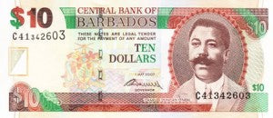 Barbados / P-68b / 10 Dollars / 01.05.2007