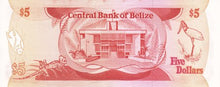Belize / P-47b / 5 Dollars / 01.01.1989
